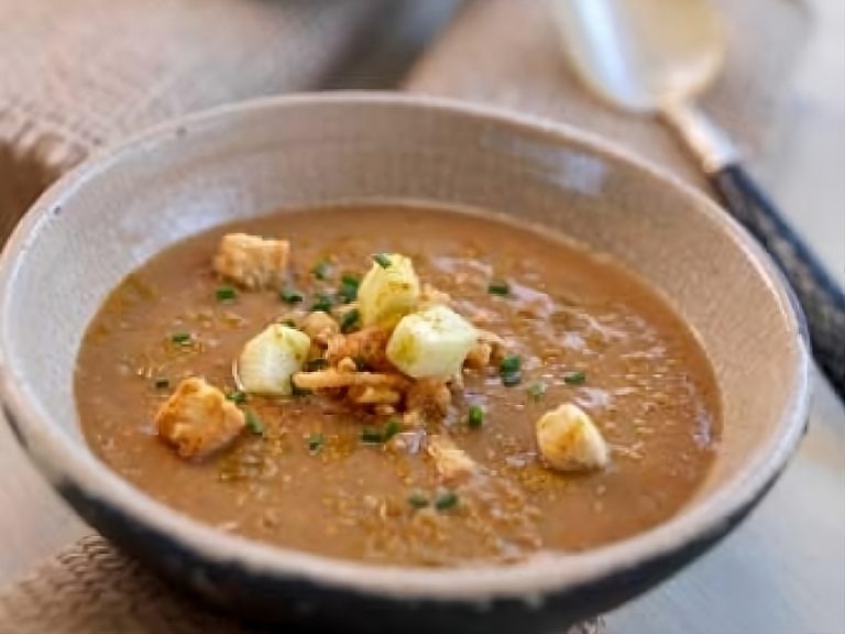 Puré de lentejas con manzana