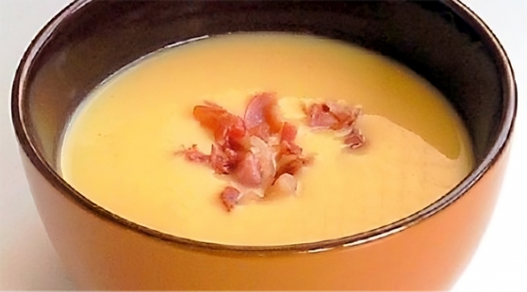 Crema fría de alubias y zanahorias