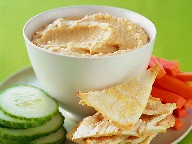 Puré de garbanzos gratinados