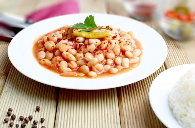 Alubias arroceras estofadas con verduras